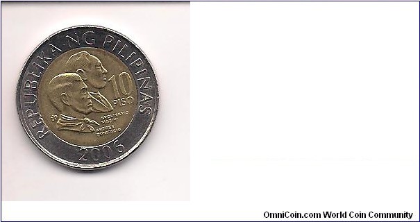 Current Philippines 10-peso coin