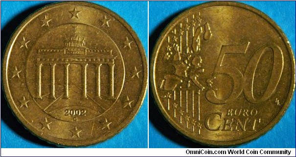 50 Euro cent, featuring 