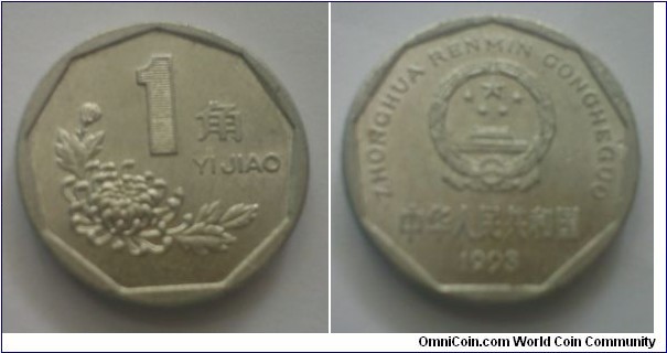 The republic of China - yijiao (one cents)