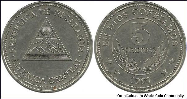 Nicaragua 5 Cordobas 1997