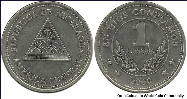 Nicaragua 1 Cordoba 2000