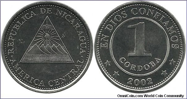 Nicaragua 1 Cordoba 2002