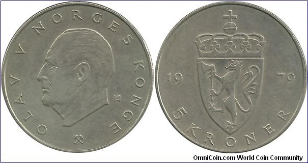 Norway 5 Kroner 1979