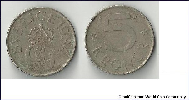 5 kronor sverige