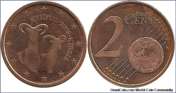 Cyprus 2 Eurocent 2008