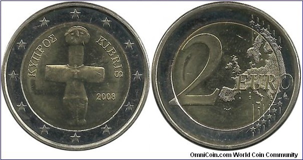 Cyprus 2 Euro 2008