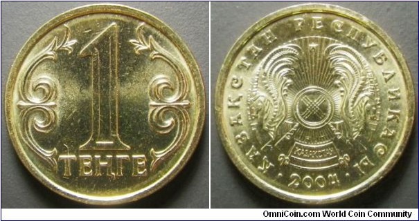 Kazakhstan 2004 1 tenge. Weight: 1.67g. 