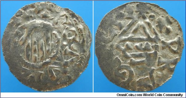 Bohemia,
Duke Boleslav II. 967/972-999,
AR denarius, 0,950g,
Prague mint, minted after 980