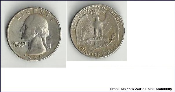 Quarter Dollar 1966 USA