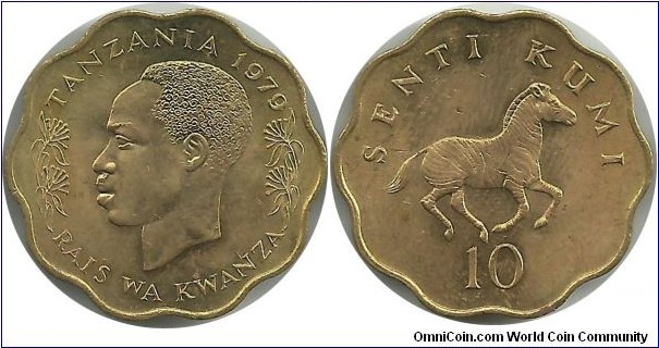 Tanzania 10 Senti 1979