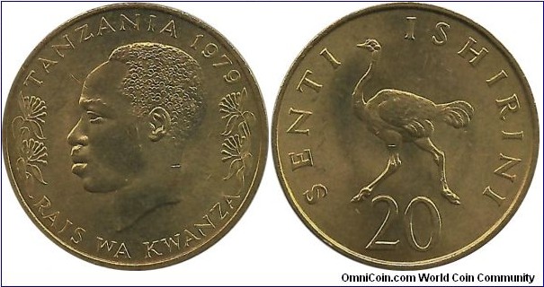 Tanzania 20 Senti 1979