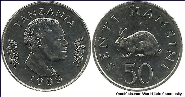 Tanzania 50 Senti 1989