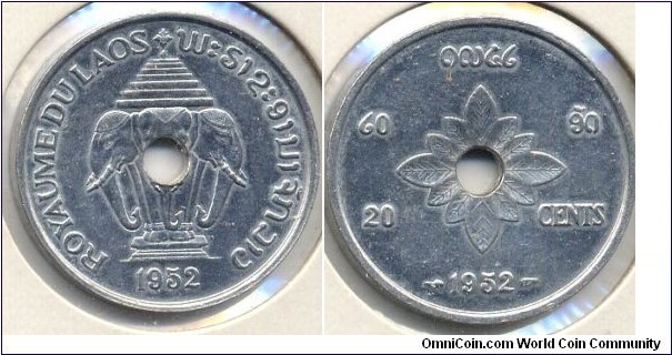 20 Cents, 27mm, Aluminum.