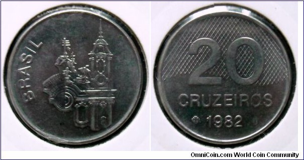 Brazil 20 cruzeiros.
1982