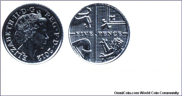 United Kingdom, 5 pence, Ni-Steel, 18mm, 3.25g, Queen Elizabeth II.