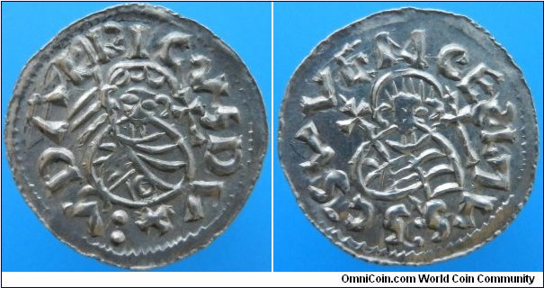 Bohemia, Duke Oldřich 1012-1033, 1034, AR denarius, 1,030g, Prague mint
