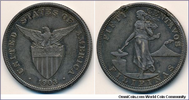 50 cents, ex-mount