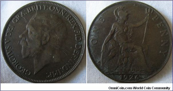 1926 Modified Effigy penny