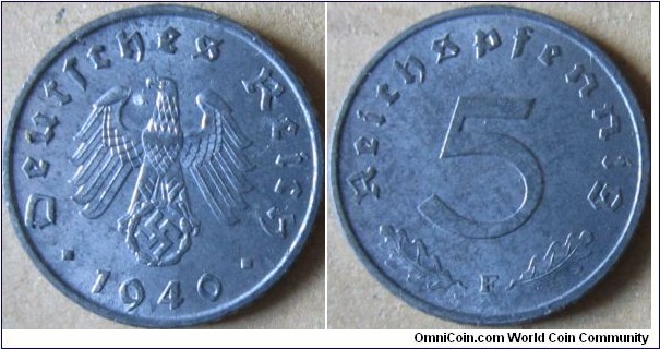 EF 1940 F 5 reichpfennig