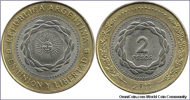 Argentina 2 Pesos 2011