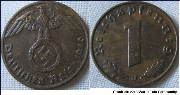 1940 J 1 pfennig EF
