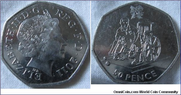 Olympic 50p Boccia design