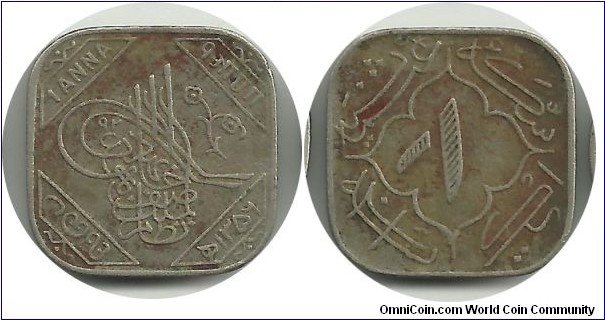 India-Hyderabad 1 Paise 1356(1938)