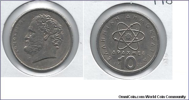 Greece 10 Drachmai 1982