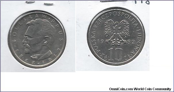Poland 10 Zlotych 1982