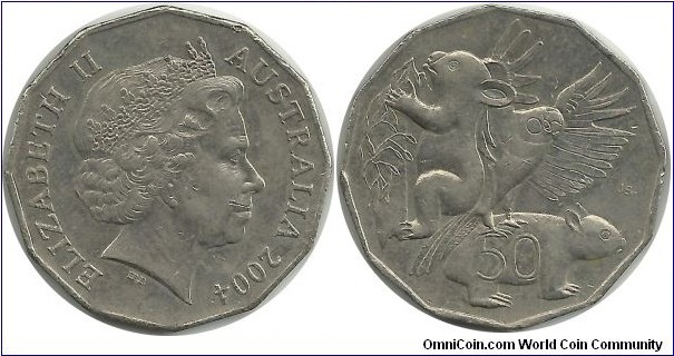 Australia 50 Cents 2004 - Primary School Student Coin Design
