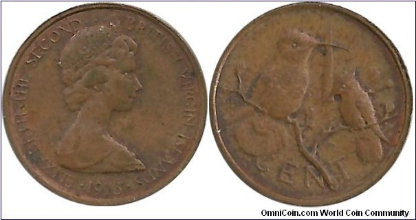 BritishVirginIslands 1 Cent 1973