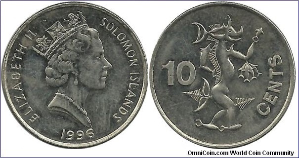 SolomonIslands 10 Cents 1996