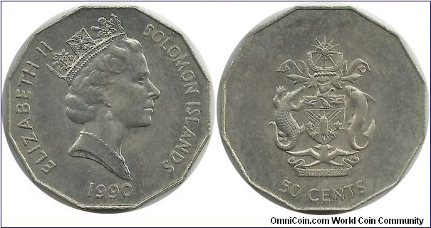 SolomonIslands 50 Cents 1990
