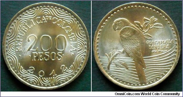 Colombia 200 pesos.
2012