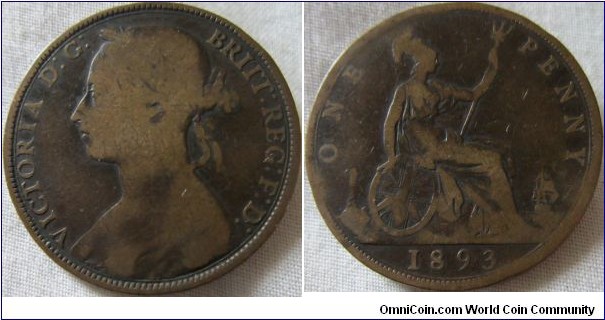 1893 penny, fair