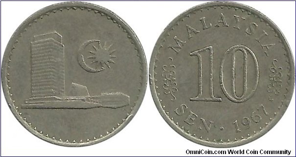 Malaysia 10 Sen 1967