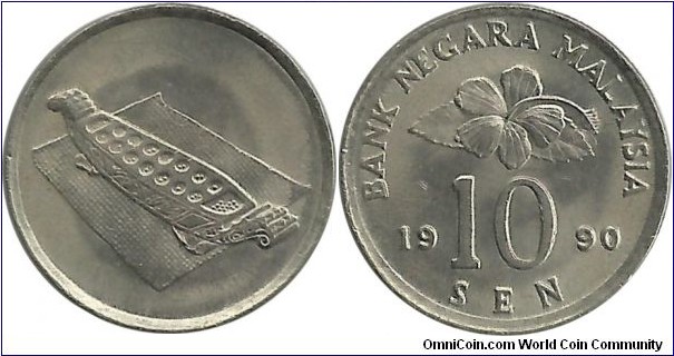 Malaysia 10 Sen 1990