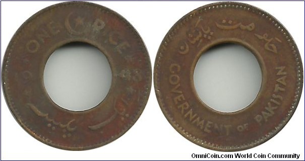 Pakistan 1 Pice 1948