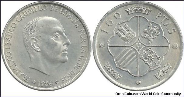 Spain 100 Pesetas 1966(66)