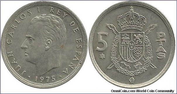 Spain 5 Pesetas 1975(79)