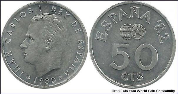 Spain 50 Centimos 1980(80)