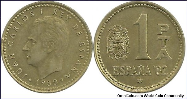 Spain 1 Peseta 1980(82)