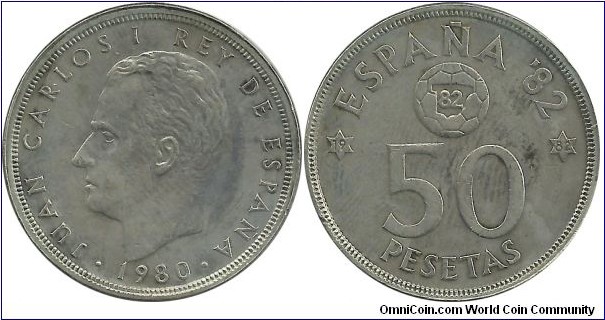 Spain 50 Pesetas 1980(82)