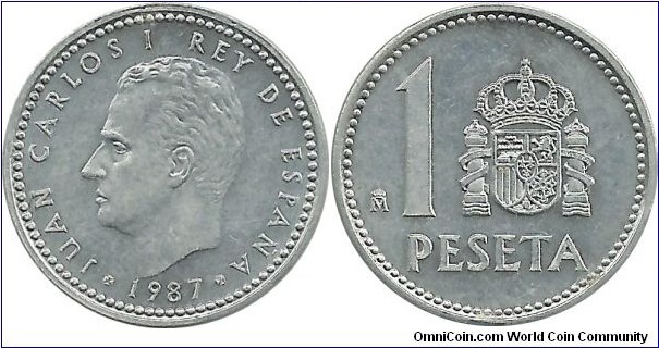 Spain 1 Peseta 1987