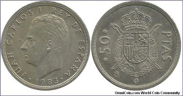 Spain 50 Pesetas 1983