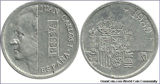 Spain 1 Peseta 1989