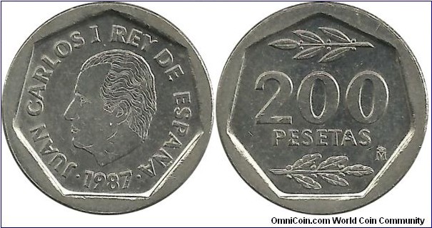 Spain 200 Pesetas 1987