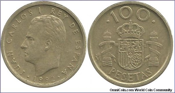 Spain 100 Pesetas 1992