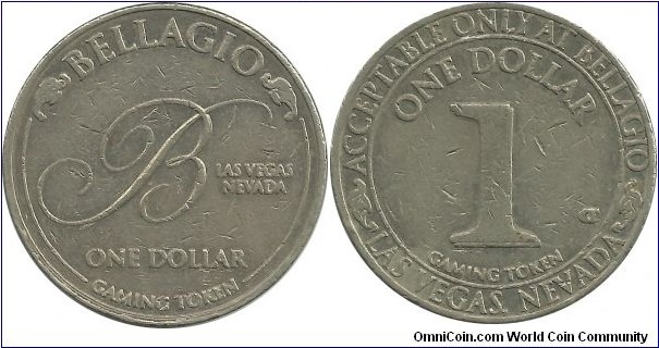 Bellagio 1 Dollar token - USA