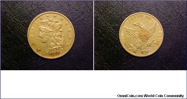 A nice XF classic head half eagle ($5 gold)